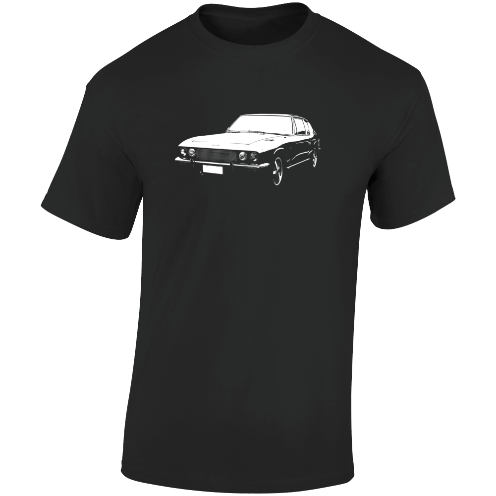 1970 Interceptor Three Quarter Angle View Dark Color T Shirt