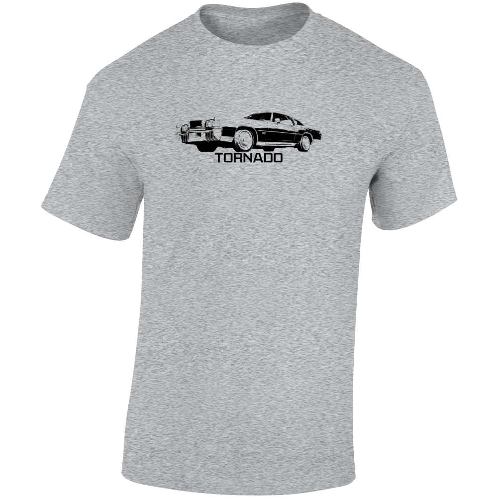 1972 Tornado Three Quarter Angle View With Model Name Light Color T Shirt