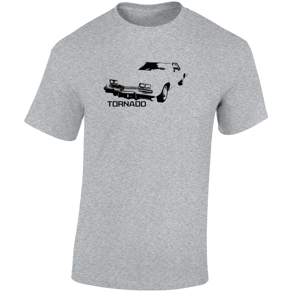 1973 Tornado Three Quarter Angle View With Model Name Light Color T Shirt