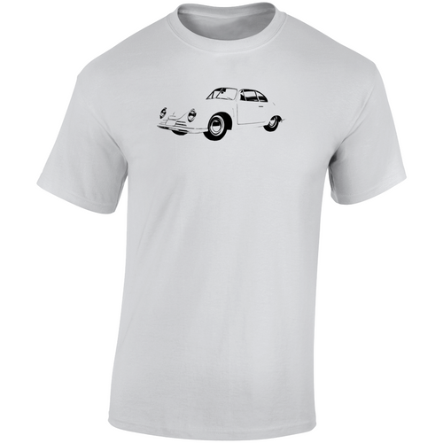 1949 356 Speedster Three Quarter Angle View Light Color T Shirt