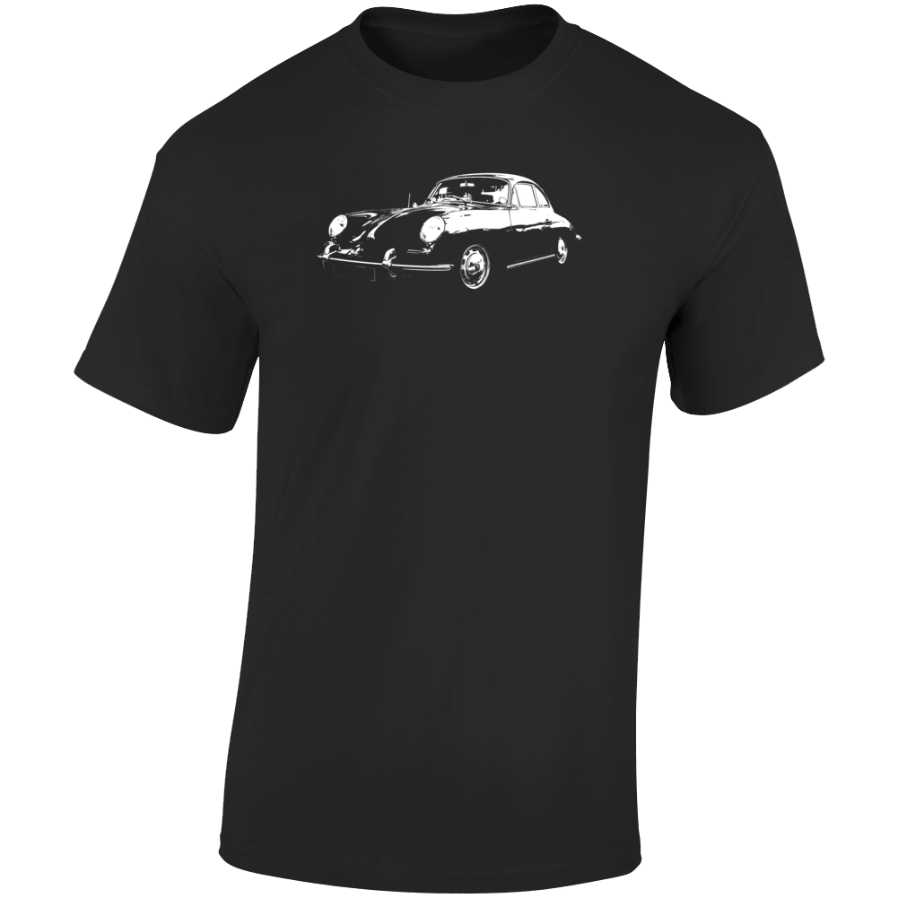 1949 356 Speedster Three Quarter Angle View Dark Color T Shirt