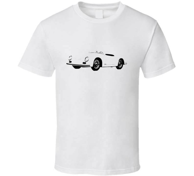 1953 356 Speedster Three Quarter Angle View Light Color T Shirt