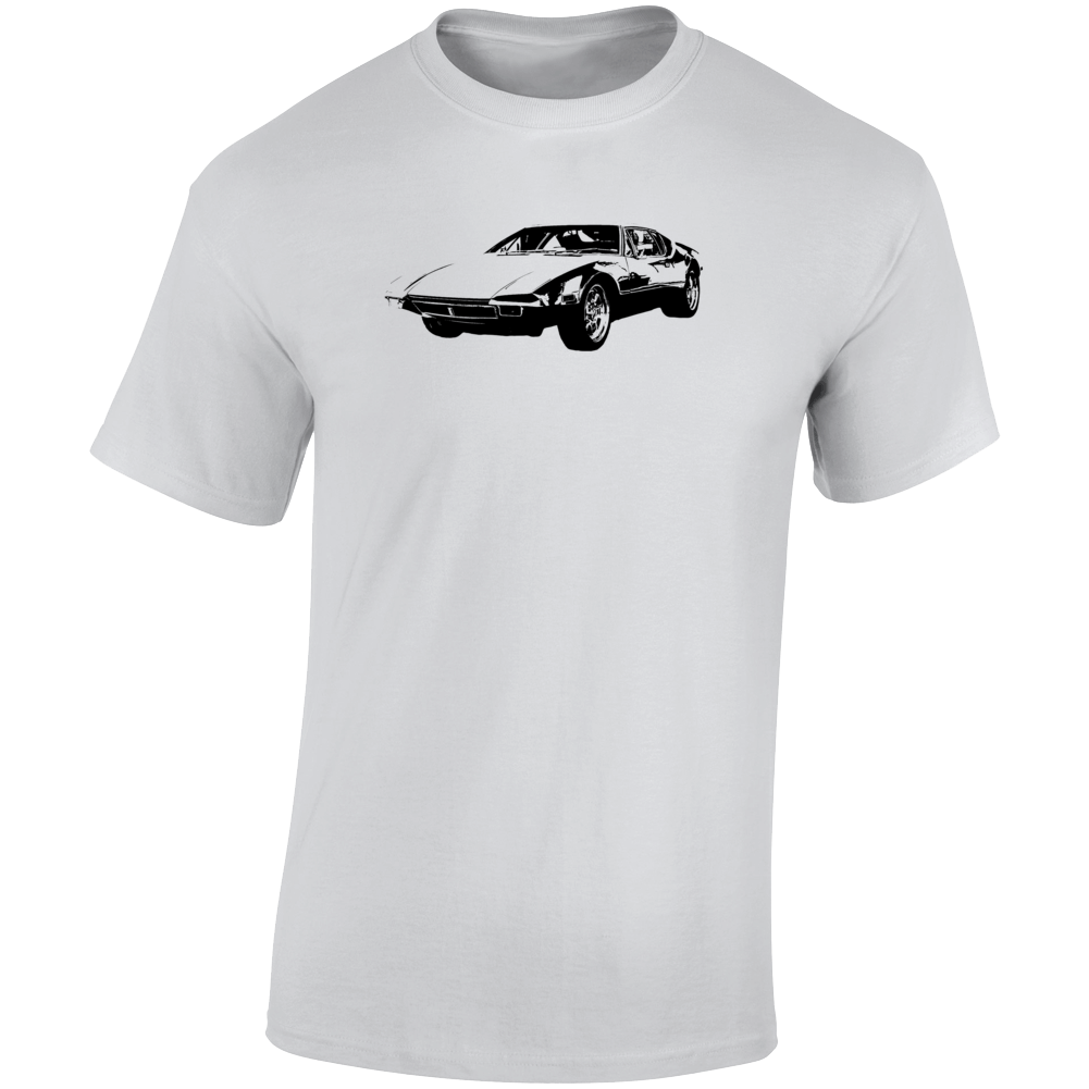 1971 Pantera. Three Quarter Angle View Light Color T Shirt