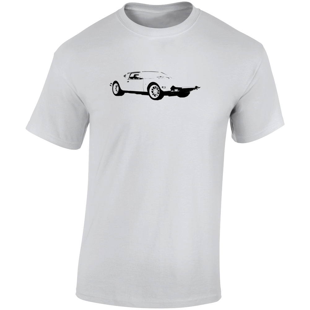 1973 Pantera. Three Quarter Angle View Light Color T Shirt