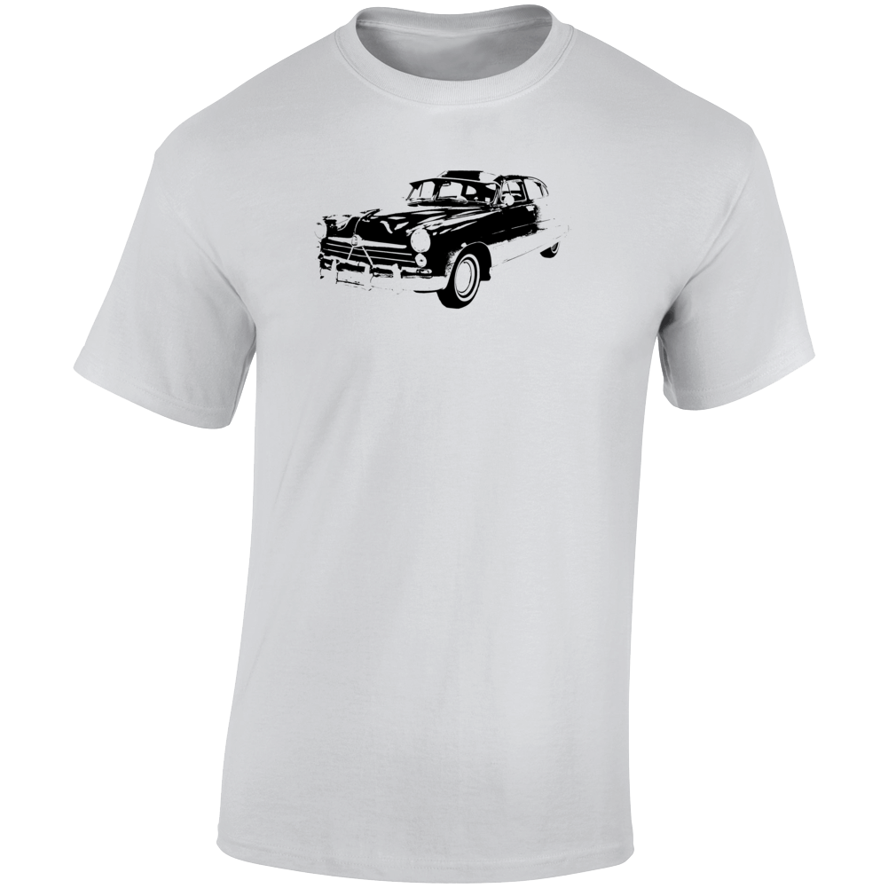 1950 Commodore Three Quarter Angle View Light Color T Shirt