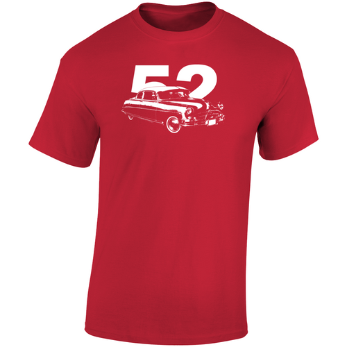 1952 Hornet Three Quarter Angle View With Year Dark Color T Shirt