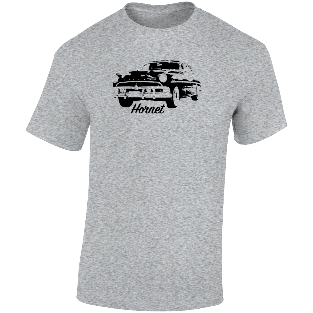 1954 Hornet Three Quarter Angle View With Model Name Light Color T Shirt