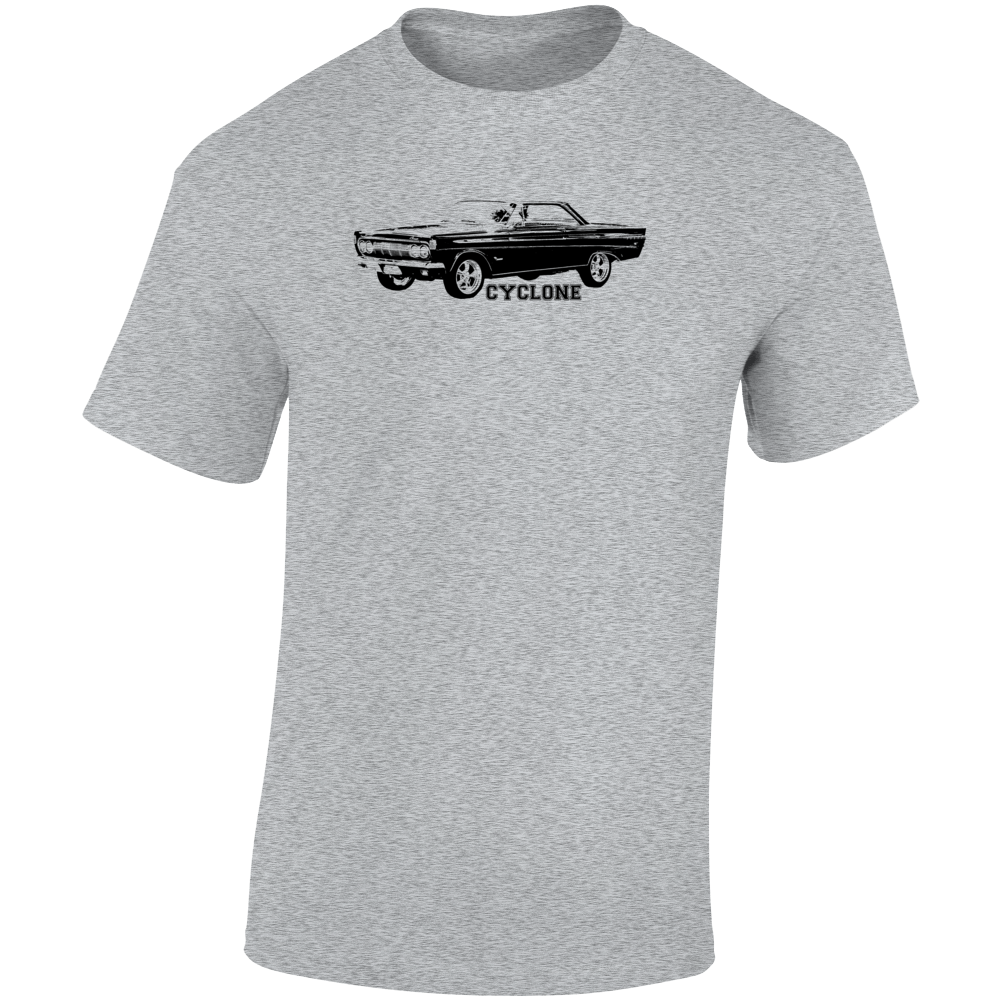 1964 Cyclone Three Quarter Angle View With Model Name Light Color T Shirt