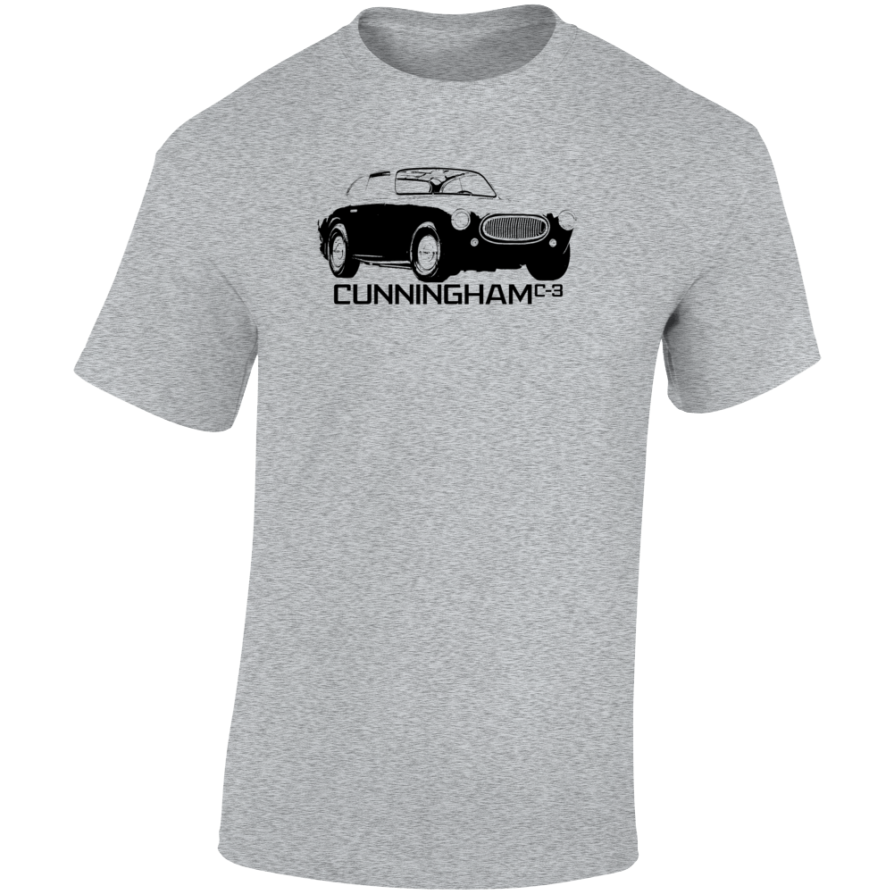1954 Cunningham Three Quarter Angle View With Model Name Light Color T Shirt