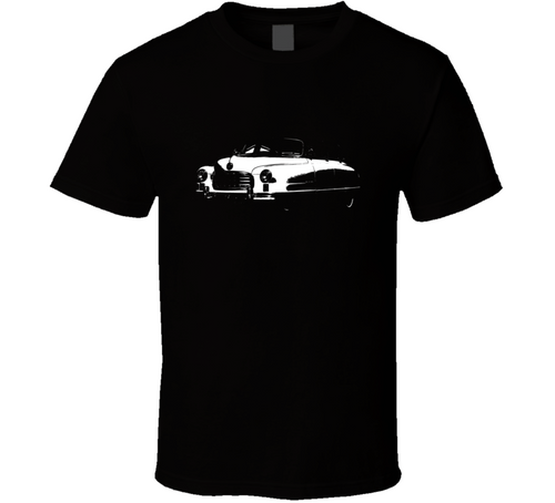 1950 Ambassador Three Quarter Angle View Dark Color T Shirt