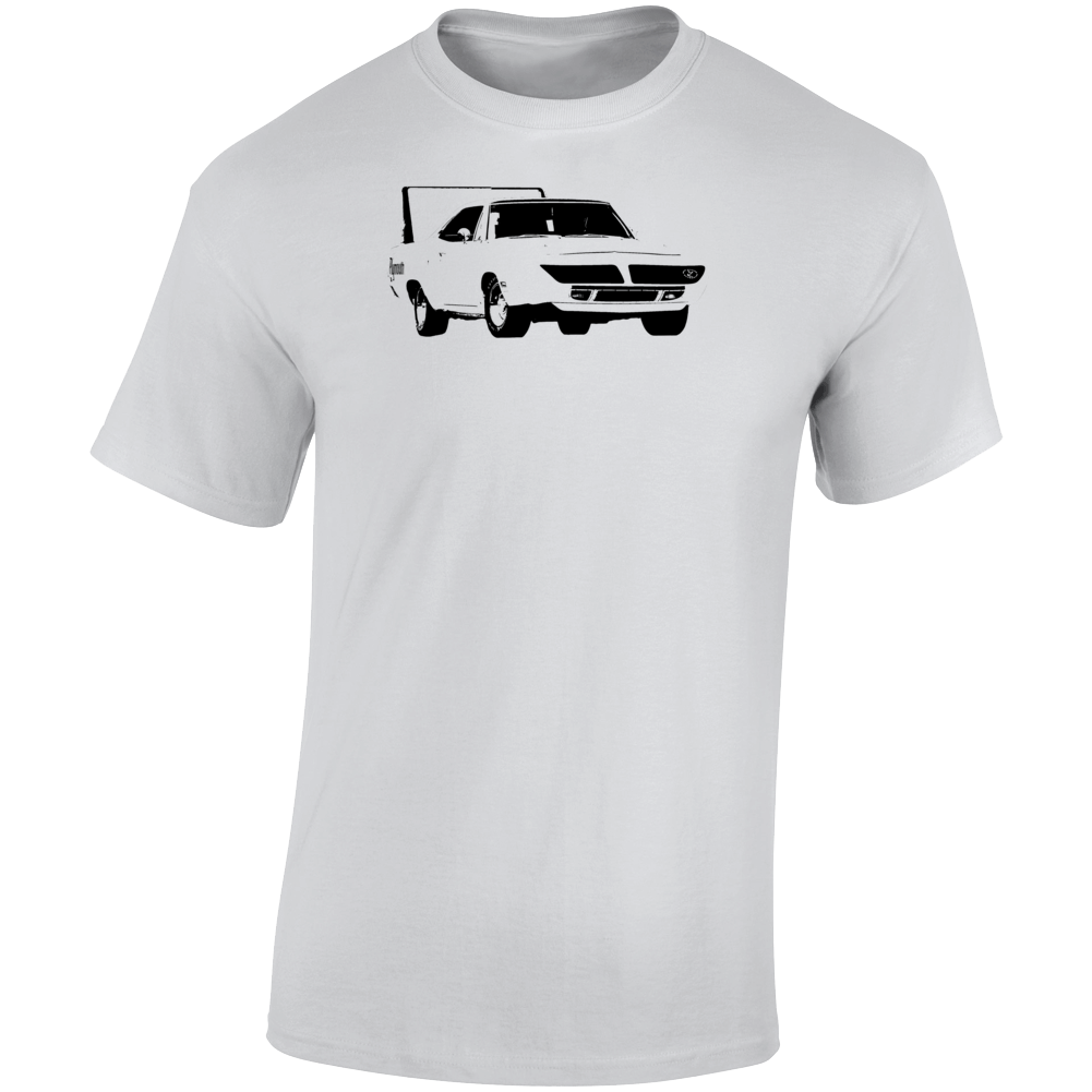1970 Road Runner Superbird 440 Three Quarter Angle View Light Color T Shirt