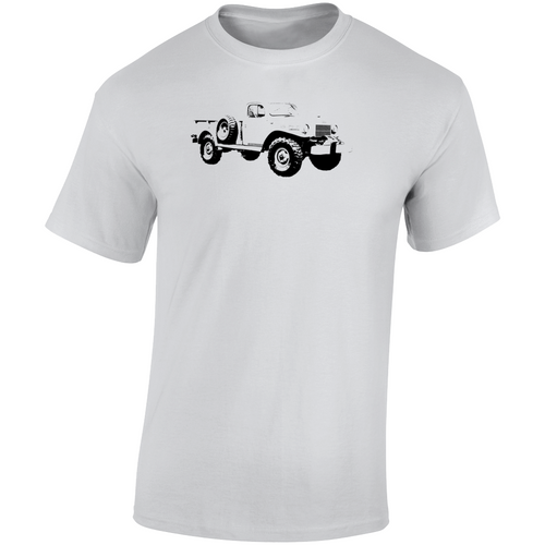 1949 Power Wagon Three Quarter Angle View Light Color T Shirt