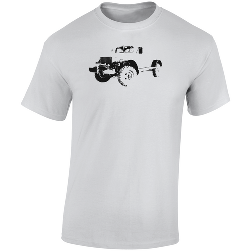 1952 Power Wagon Three Quarter Angle View Light Color T Shirt