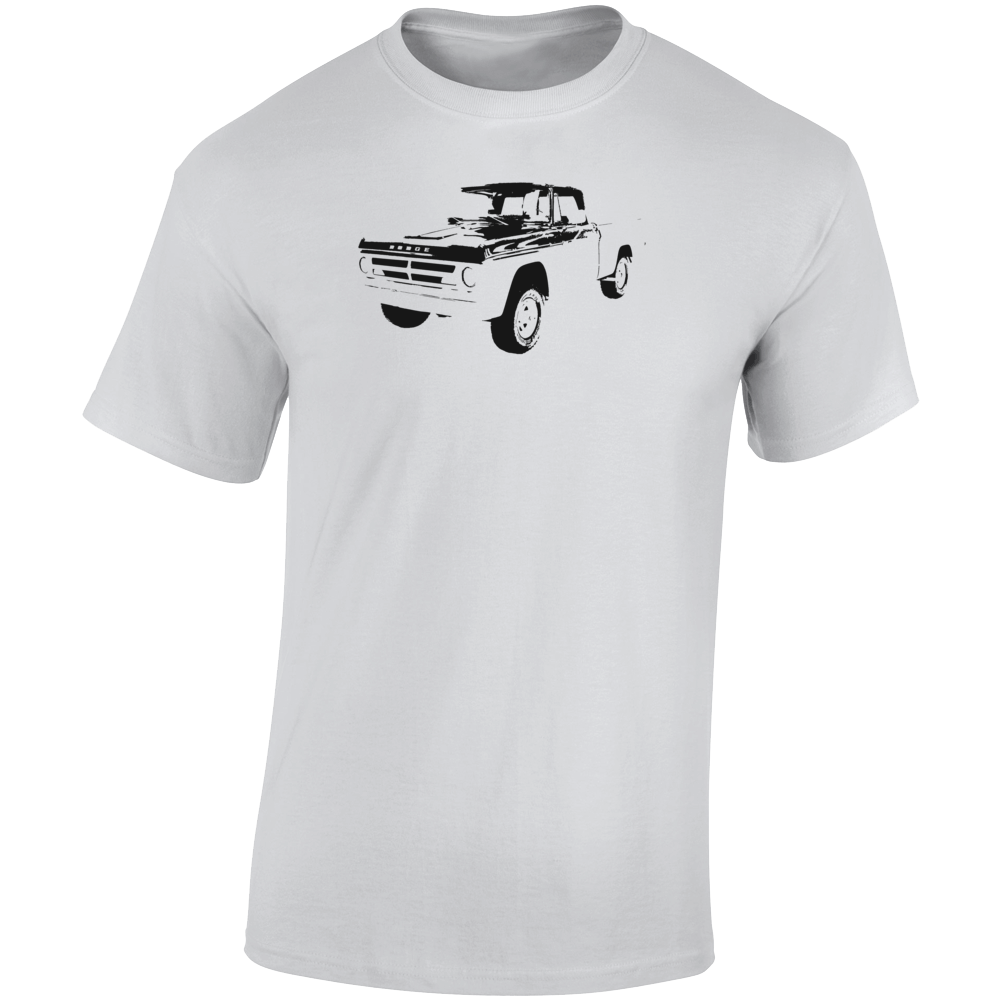 1971 Power Wagon Three Quarter Angle View Light Color T Shirt