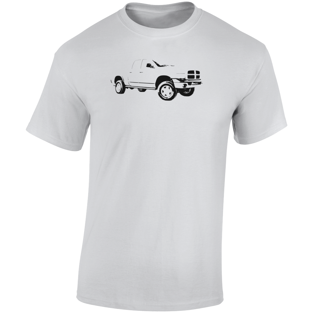 2005 Power Wagon Three Quarter Angle View Light Color T Shirt