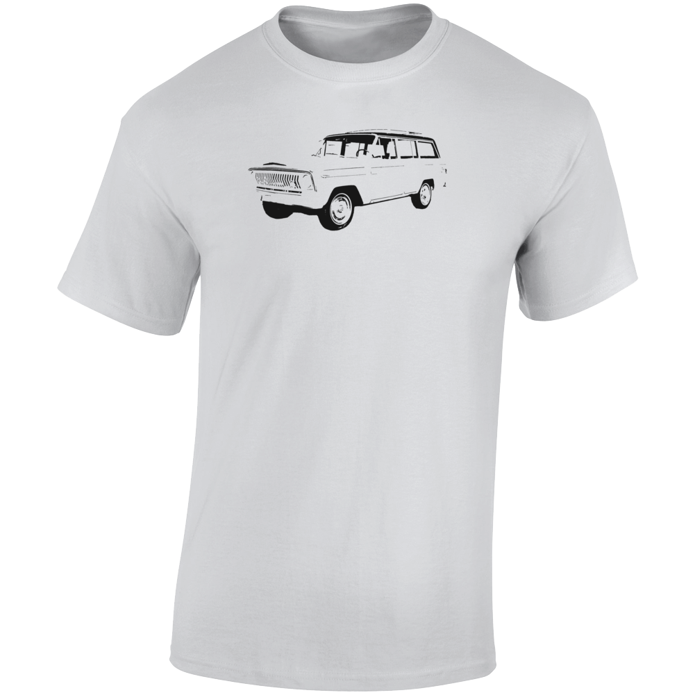 1966 Wagoneer Three Quarter Angle View Light Color T Shirt