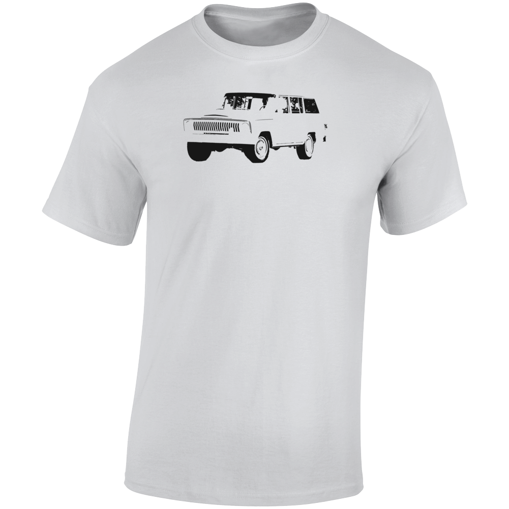 1968 Wagoneer Three Quarter Angle View Light Color T Shirt