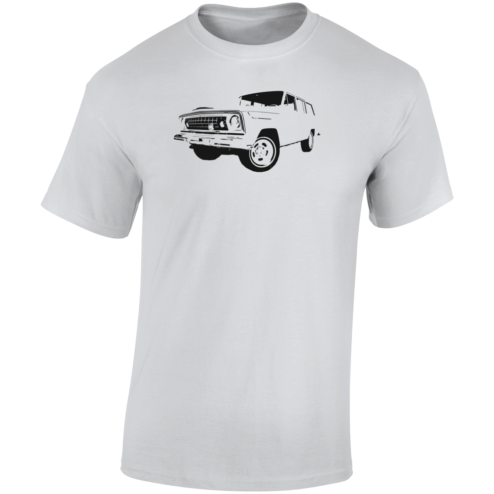 1977 Wagoneer Three Quarter Angle View Light Color T Shirt