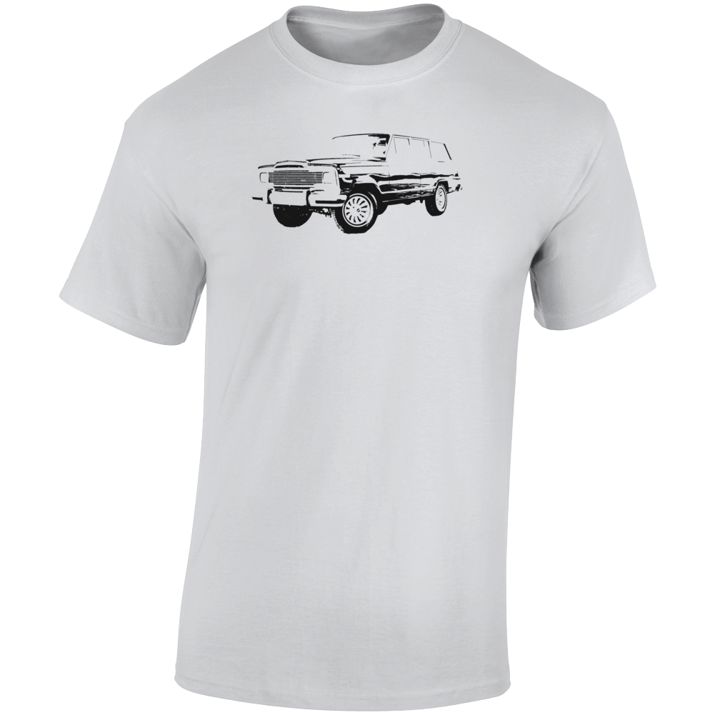 1981 Wagoneer Three Quarter Angle View Light Color T Shirt