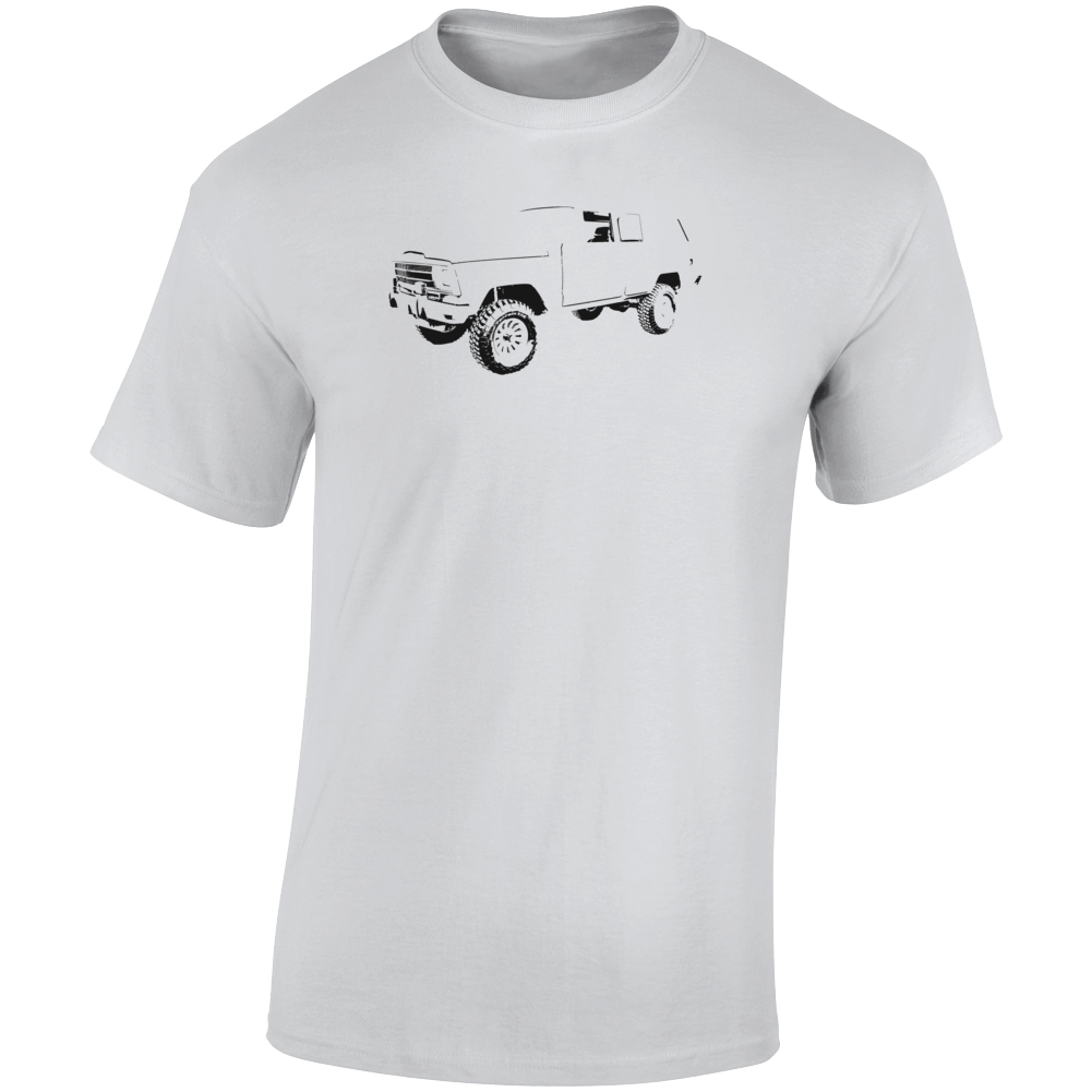 1986 Wagoneer Three Quarter Angle View Light Color T Shirt