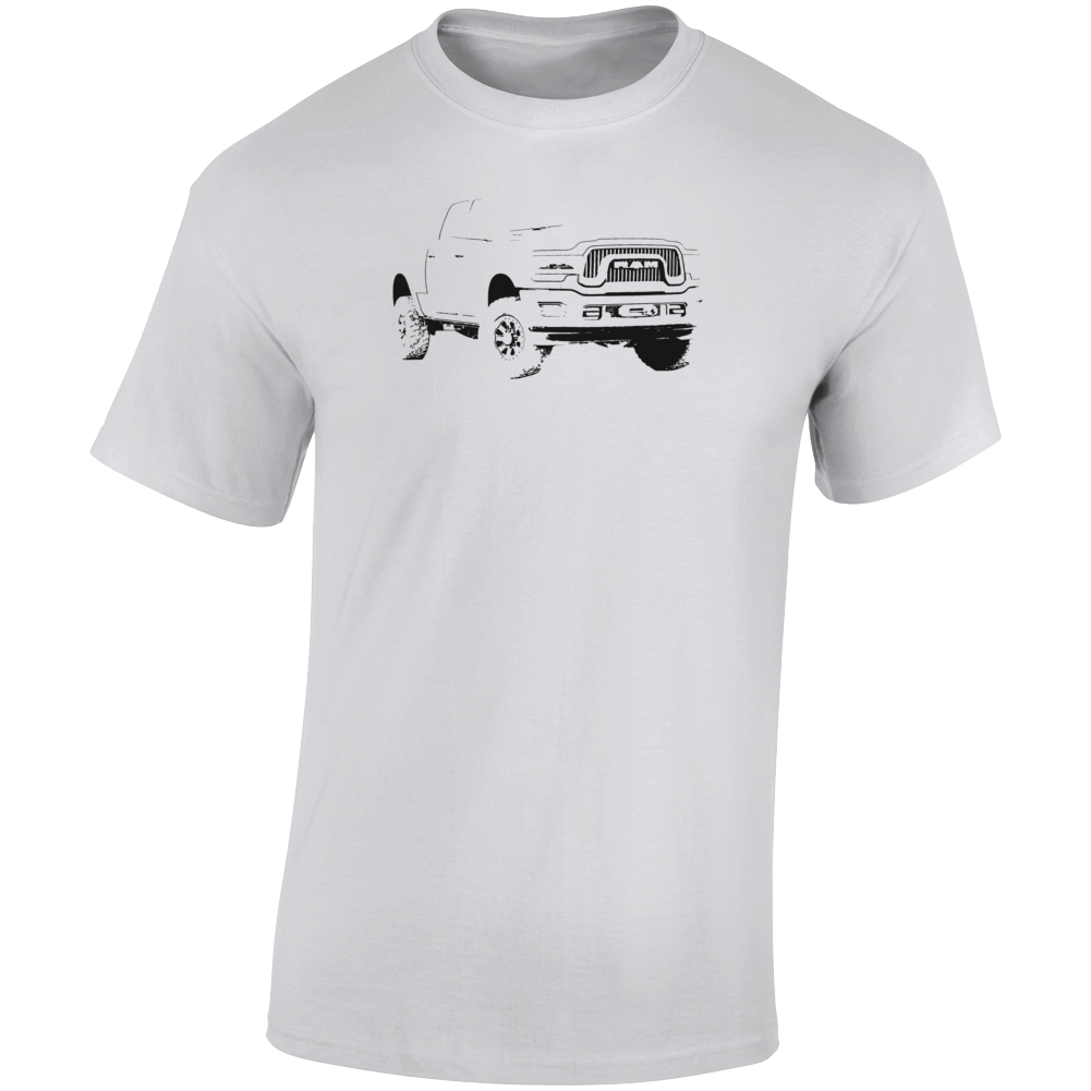 2022 Power Wagon Three Quarter Angle View Light Color T Shirt