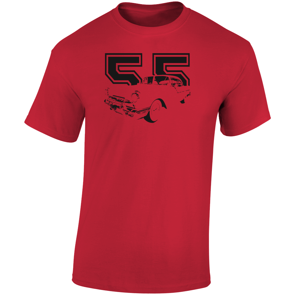 1955 Catalina Three Quarter Angle View With Year Light Color T Shirt