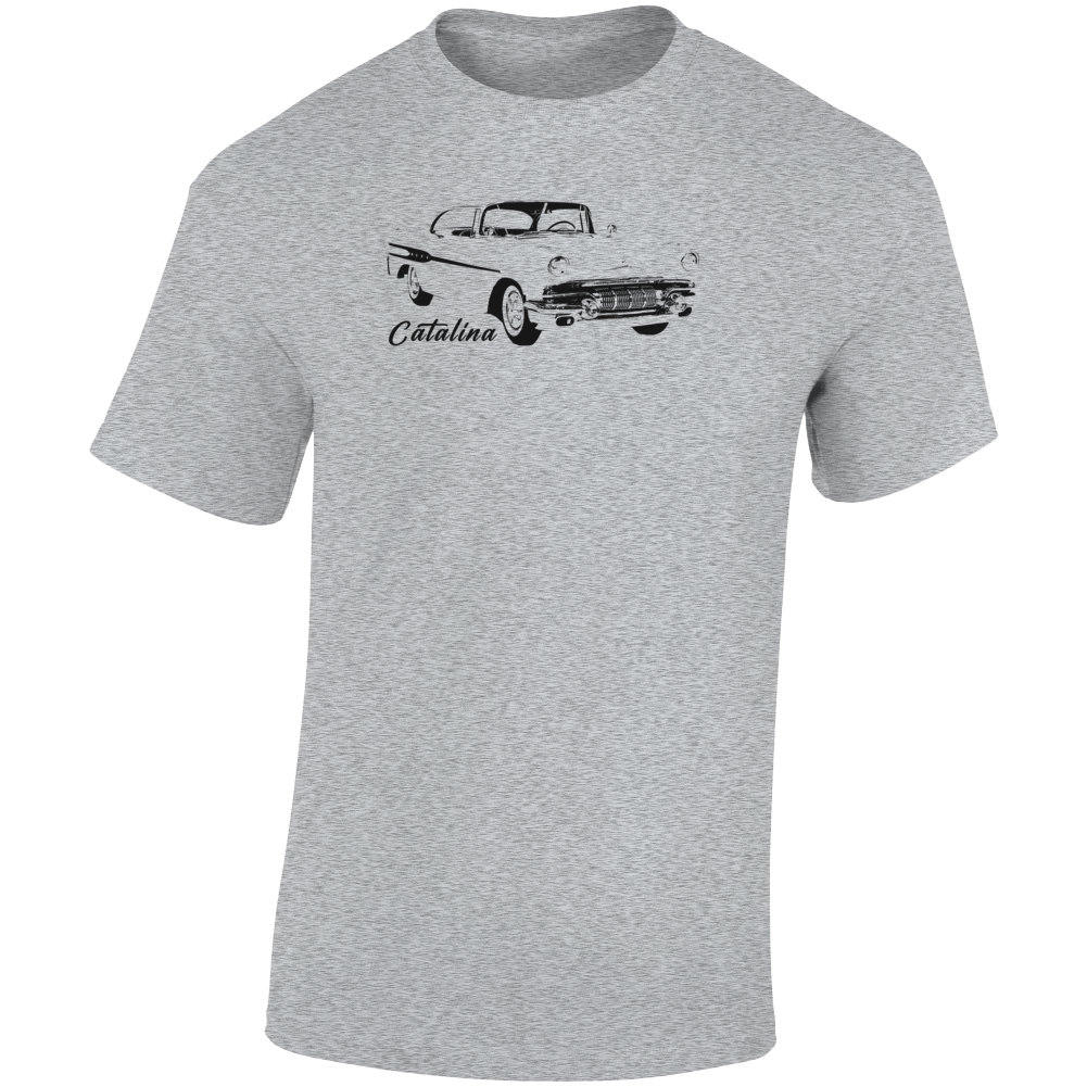 1957 Catalina Three Quarter Angle View With Model Name Light Color T Shirt