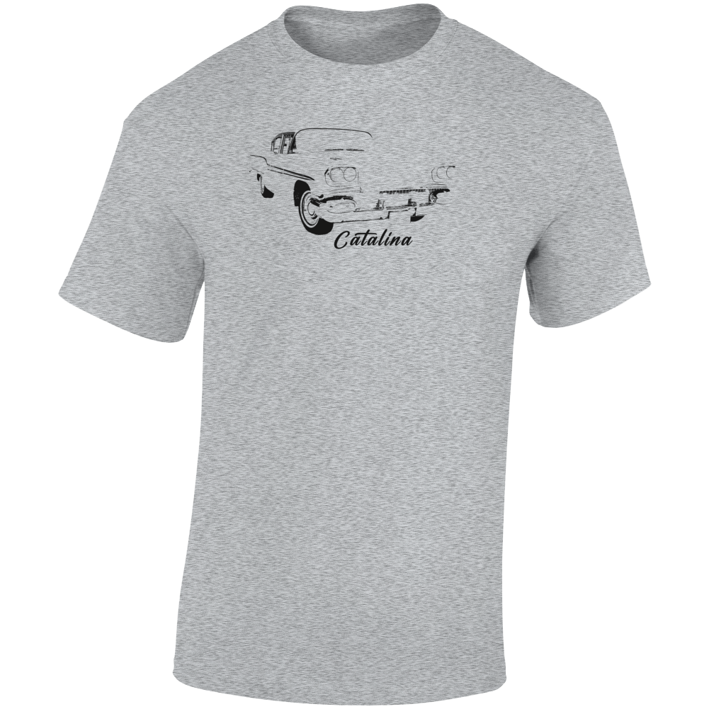 1958 Catalina Three Quarter Angle View With Model Name Light Color T Shirt