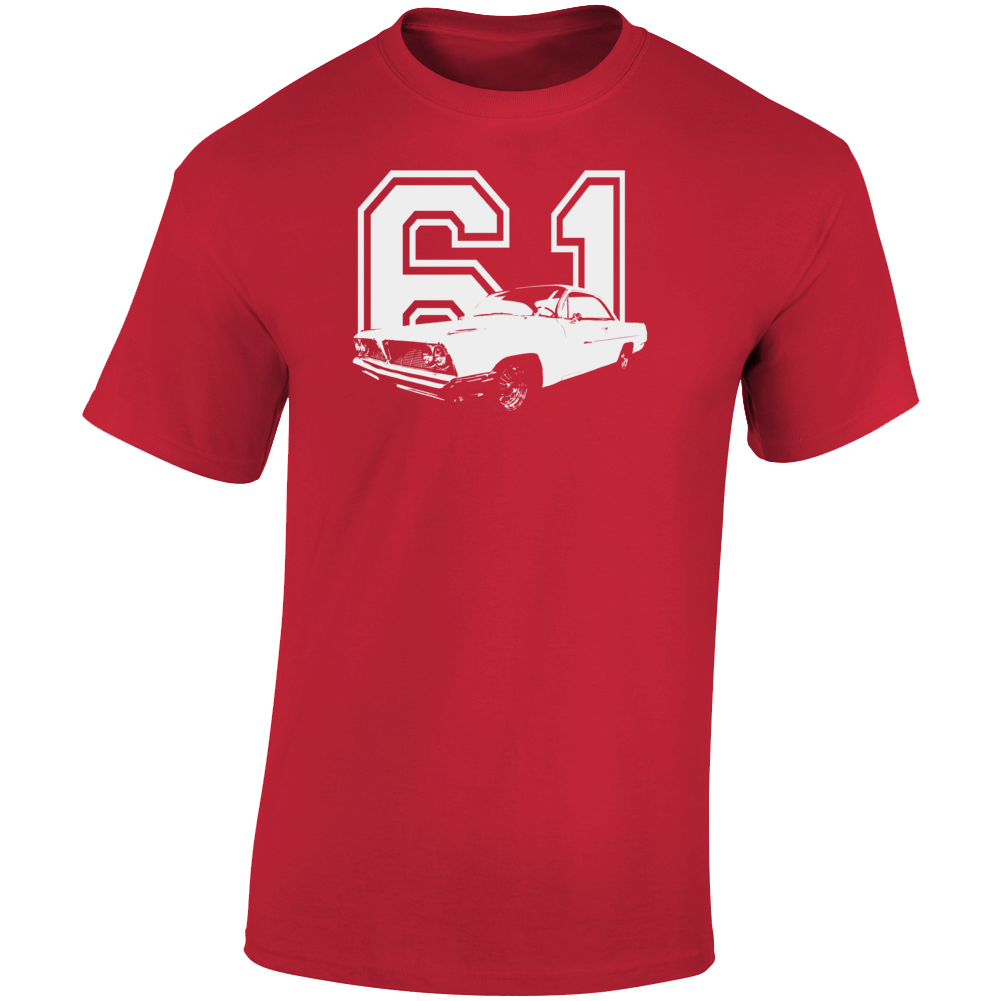 1961 Catalina Three Quarter Angle View With Year Dark Color T Shirt