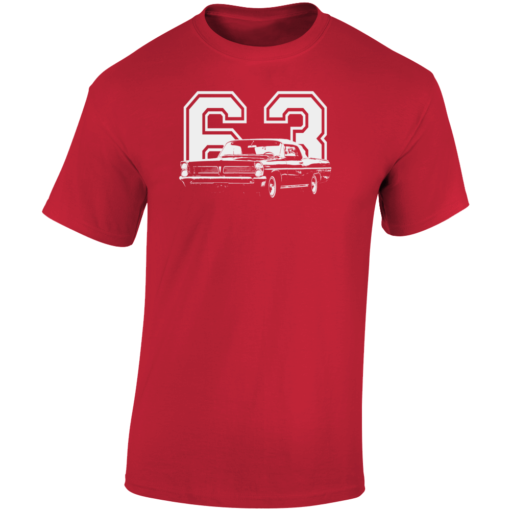 1963 Catalina Three Quarter Angle View With Year Dark Color T Shirt