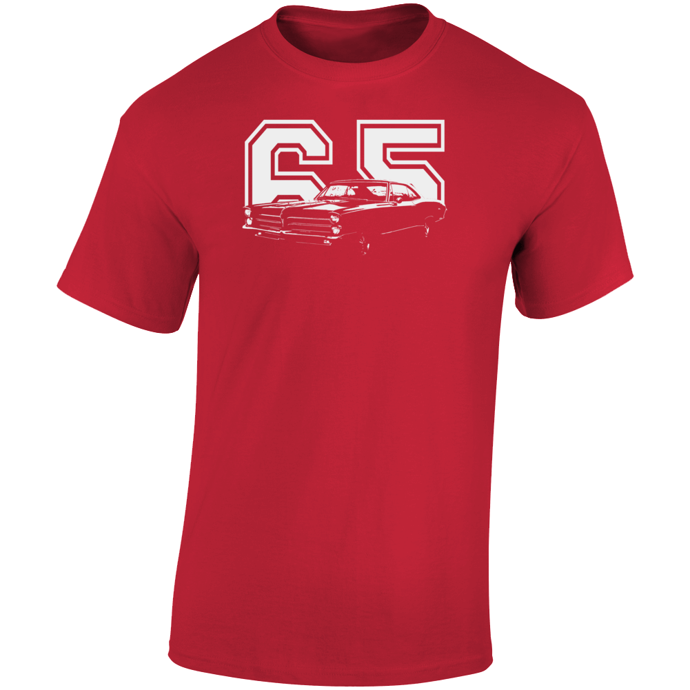 1965 Catalina Three Quarter Angle View With Year Dark Color T Shirt