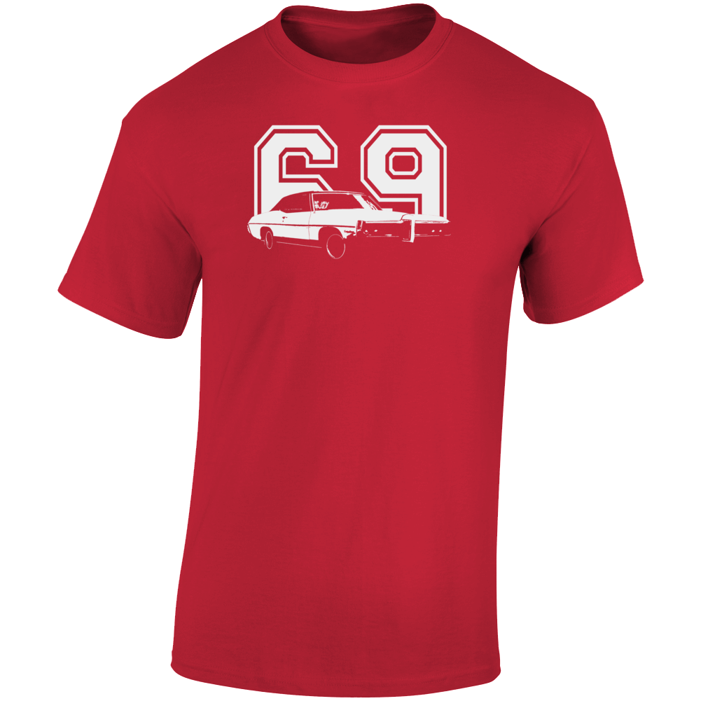 1969 Catalina Three Quarter Angle View With Year Dark Color T Shirt