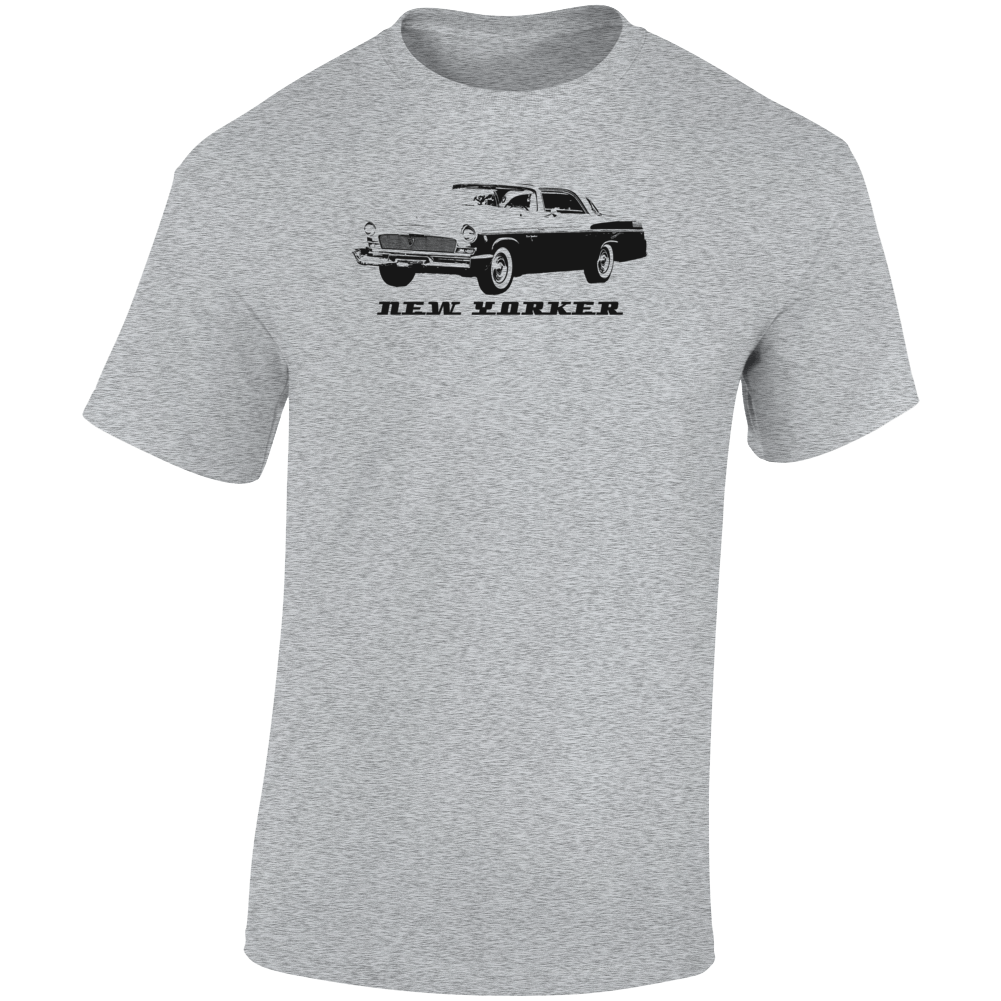 1956 New Yorker Deluxe Three Quarter Angle View With Model Name Light Color T Shirt
