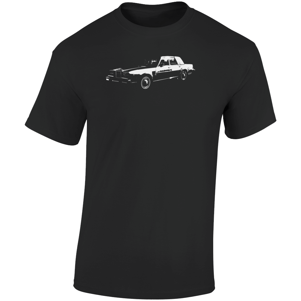 1985 New Yorker Three Quarter Angle View Dark Color T Shirt