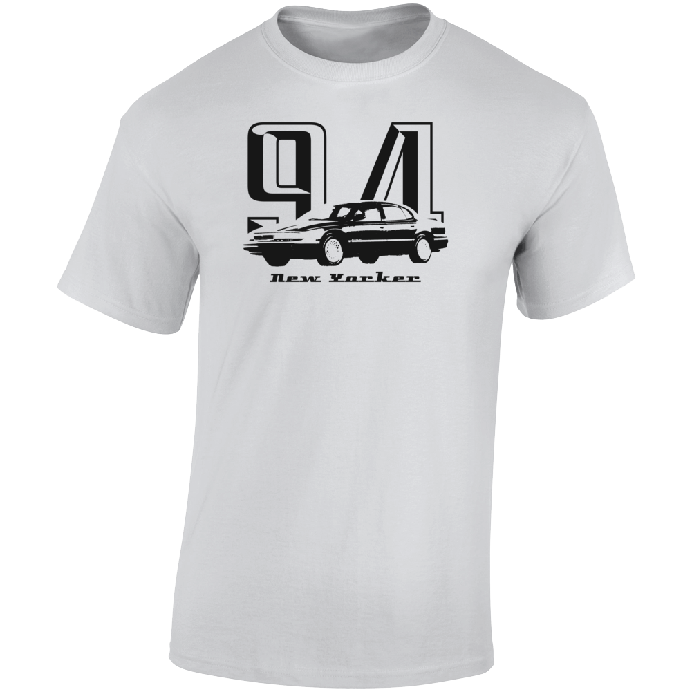 1994 New Yorker Three Quarter Angle View With Year And Model Name Light Color T Shirt