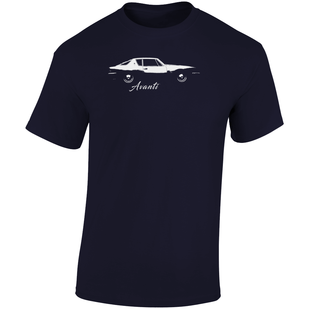1963 Avanti Side Angle View With Model Name WP T Shirt